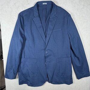 Unstructured Giasone XL Performance Stretch Navy Travel Sports Coat No-Wrinkle